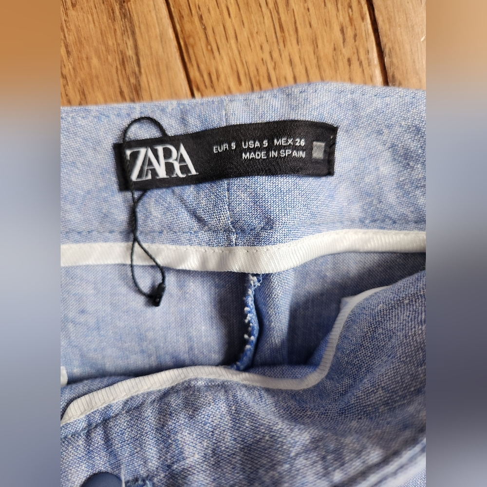 Zara Blue Pants - Picture 4 of 5